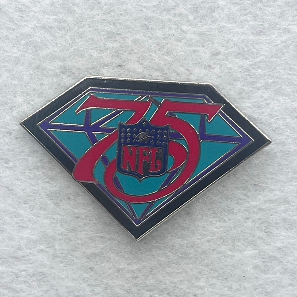 🔮 5/$25 Vintage NFL 75th Anniversary Diamond Pin